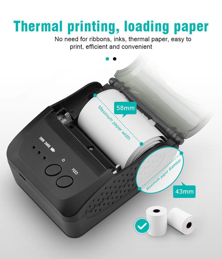 mini inkless printer