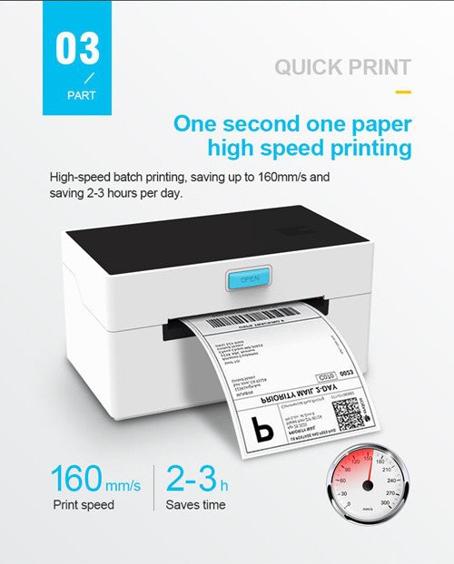 Shipping label printer bluetooth_