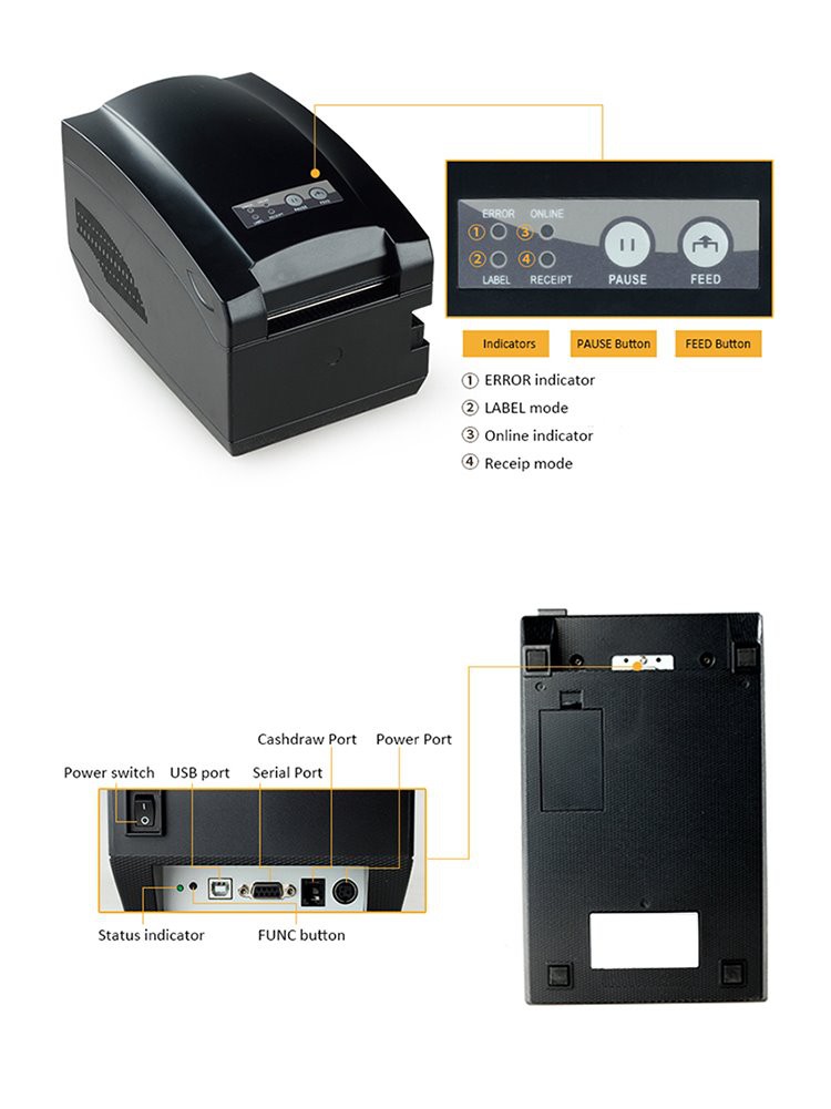Clear label printer