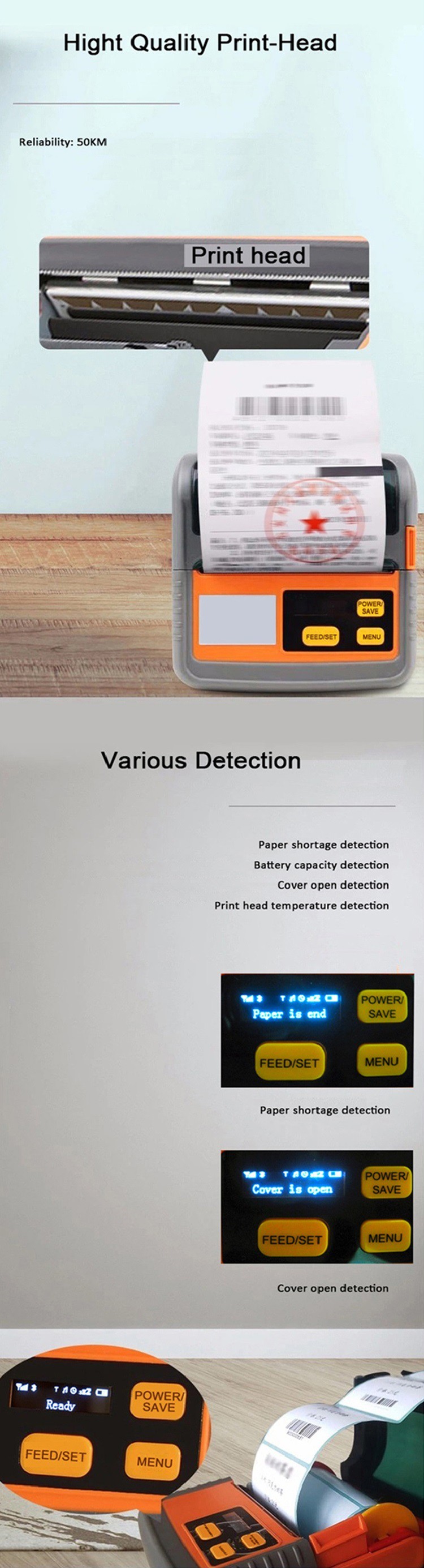 Portable thermal printer bluetooth__