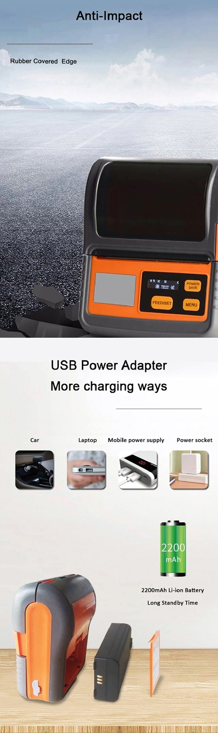 Mini thermal printer bluetooth_